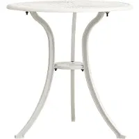 vidaXL Tuintafel 62x62x65 cm gietaluminium wit