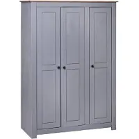 vidaXL Kledingkast Panama Range 118x50x171,5 cm grenenhout grijs