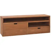 vidaXL Tv-meubel 110x30x40 cm massief teakhout