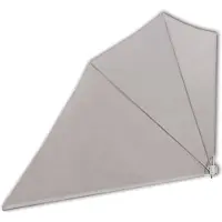vidaXL Balkonscherm inklapbaar 160x240 cm crème