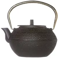 COSY&TRENDY Shinto Theepot - 1L2 - Zwart - Koper Handvat