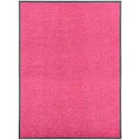 vidaXL Deurmat wasbaar 90x120 cm roze