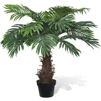 vidaXL Kunstboom met pot cycaspalm 80 cm