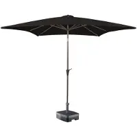 Kopu altea parasol vierkant 230x230 cm met windvanger -