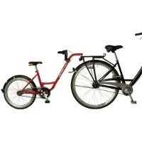 Roland Cito Add+Bike, achterwiel met 3 versnellingen, geschikt voor kinderfietsen voor kinderen van 4 tot 9 jaar, inclusief bagagedrager, rood, artikelnummer 320077