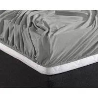 Home Care Dubbel Geweven Hoeslaken Grijs Home Care -80/90 x 200/220 cm