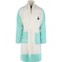 Blokker Wave Hawaii Badjas Quatro Katoen Mintgroen/wit Maat S