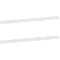 vidaXL Wandschappen 2 st 115x9x3 cm hoogglans wit