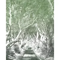 Komar Vliesbehang Digitale print vlies - Alley Graphite - Afmeting 200 x 250 cm (1 stuk)