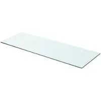 vidaXL Wandschap transparant 70x25 cm glas