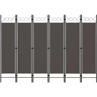 vidaXL Kamerscherm met 6 panelen 240x180 cm antraciet