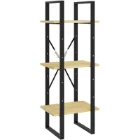 vidaXL Boekenkast met 3 schappen 40x30x105 cm massief grenenhout