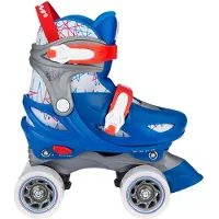 Nijdam Rolschaatsen Verstelbaar - Geo Metricker - Blauw - Maat 25-28