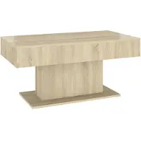 vidaXL Salontafel 96x50x45 cm bewerkt hout sonoma eikenkleurig