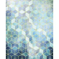 Komar Vliesbehang Digitale print vlies - Mosaik Azzuro - Afmeting 200 x 250 cm (1 stuk)