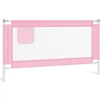 vidaXL Bedhekje peuter 150x25 cm stof roze