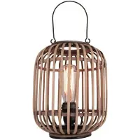 Freelight Tafellamp Treccia Rotan H 26 cm beige zwart