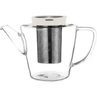 Viva Scandinavia Viva - Infusion Glazen Theepot met Filter 1 liter - Borosilicaatglas - Transparant