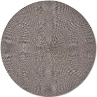 Zeller 4x Ronde onderleggers/placemats voor borden mokka bruin 38 cm - Placemats