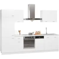 vidaXL 7-delige Keukenkastenset Lyon bewerkt hout wit