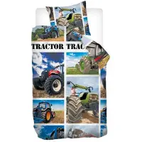 Snoozing Tractor flanel dekbedovertrek