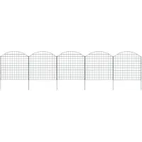 vidaXL Schuttingset gebogen 77,5x78,5 cm groen