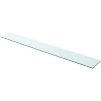 vidaXL Wandschap transparant 110x15 cm glas