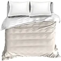 De Witte Lietaer Dekbedovertrek Bumblebee White Beige Sand Percal-140 x 200 / 220 cm | 1-Persoons