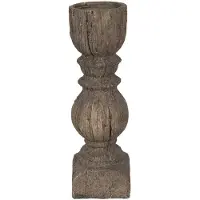 Clayre & Eef Bruine Kandelaar Ø 10*32 Cm 6pr3230l