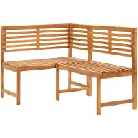 vidaXL Tuinhoekbank 140 cm massief acaciahout