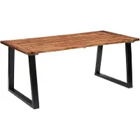 vidaXL Eettafel 180x90cm massief acaciahout
