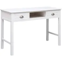 vidaXL Schrijftafel 110x45x76 cm hout wit