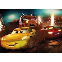 Komar Vliesbehang Digitale print vlies - Cars Dirt Track - Afmeting 350 x 250 cm
