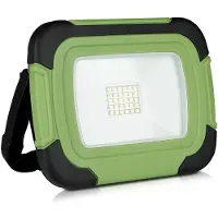 V-TAC VT-20-R Oplaadbare LED Schijnwerper - Samsung - Groen+Zwart - IP44 - 10W - 1400 Lumen - 6400K