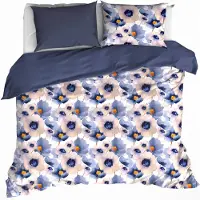 De Witte Lietaer Dekbedovertrek Veronica Mood Indigo Flanel-200 x 200 / 220 cm | 2-Persoons