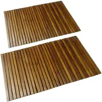 vidaXL Badmat 80x50 cm acaciahout 2 st online kopen