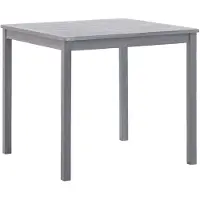 vidaXL Tuintafel 80x80x74 cm massief acaciahout grijs