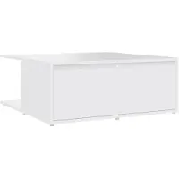 vidaXL Salontafel 80x80x31 cm bewerkt hout wit