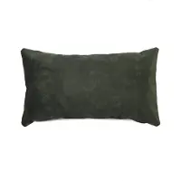 Bronx71 Sierkussen Beau velvet donkergroen 25 x 45 cm.