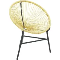 vidaXL Tuinstoel Acapulco poly rattan beige