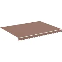 vidaXL Vervangingsdoek voor luifel 380x295 cm polyester bruin