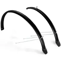 Eurofender Spatbordenset 26 inch 58 mm zwart