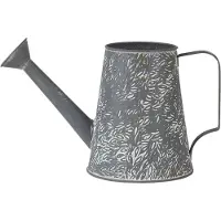 Clayre & Eef Decoratie Gieter 14x14x17 cm Grijs Metaal Plantengieter Grijs Plantengieter