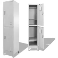 vidaXL Lockerkast met 2 vakken 38x45x180 cm