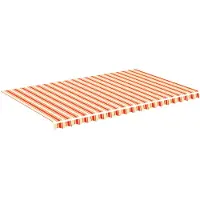 vidaXL Vervangingsdoek voor luifel 500x300 cm polyester geel en oranje