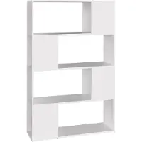 vidaXL Boekenkast/kamerscherm 80x24x124,5 cm bewerkt hout wit