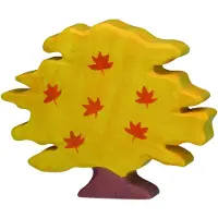 Holztiger Bos - Esdoorn - 17X2X14Cm - Houten Figuur - Handgemaakt