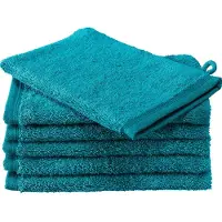 De Witte Lietaer Washandje Contessa Lagoon Blue (set van 6)