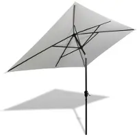 vidaXL Parasol vierhoekig zandwit 200 x 300 cm