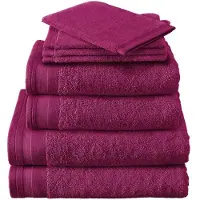 De Witte Lietaer Handdoek Contessa Aubergine (50 x 100 cm) (set van 3)